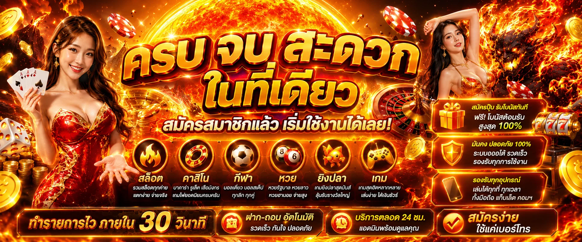 เกมสล็อตออนไลน์และคาสิโนสดจากทุกค่ายบน SG1688